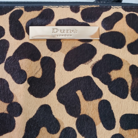 Dune London Wallet Wristlet, Leopard Print, Calf Hair, Strap, Gold Hardware - Picture 10 of 10